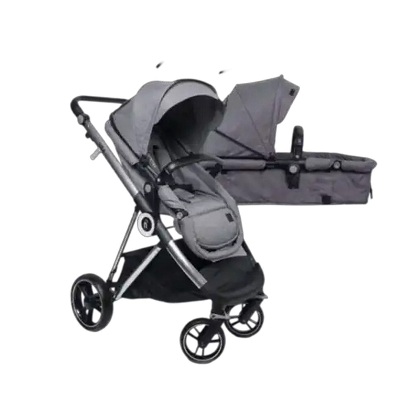 Image of Noola Grey Luxe 2-in-1 Stroller
