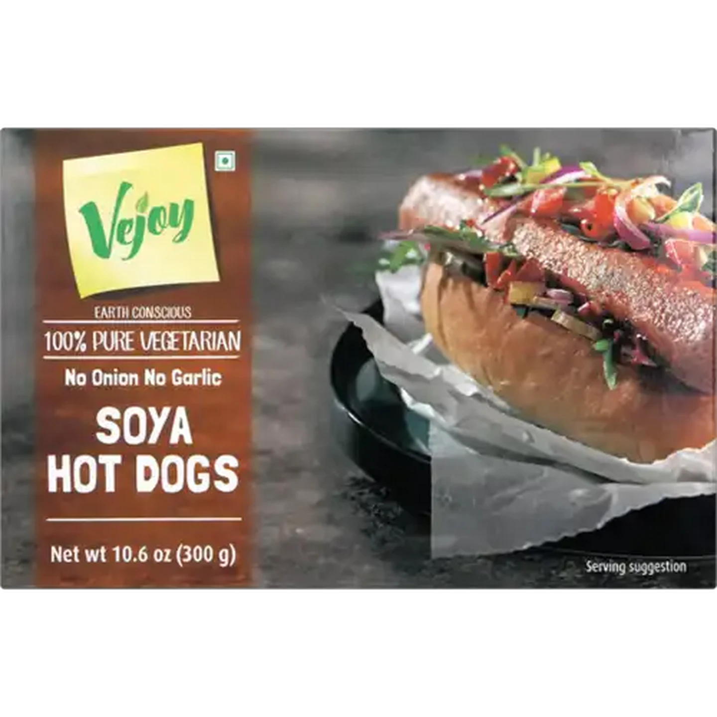 Image of Vejoy Frozen 100% Pure Vegetarian Soya Hotdogs 300g