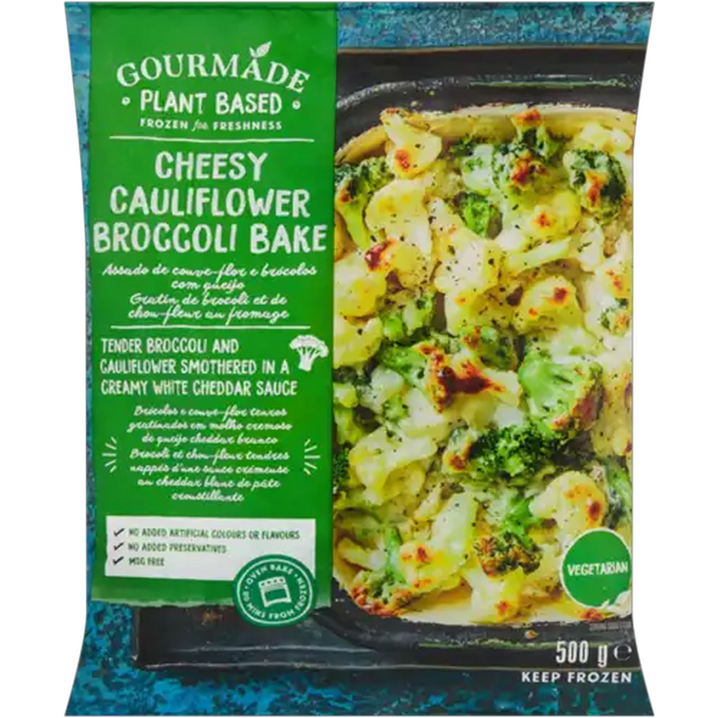 Image of Gourmade Frozen Cheesy Cauliflower Broccoli Bake 500g