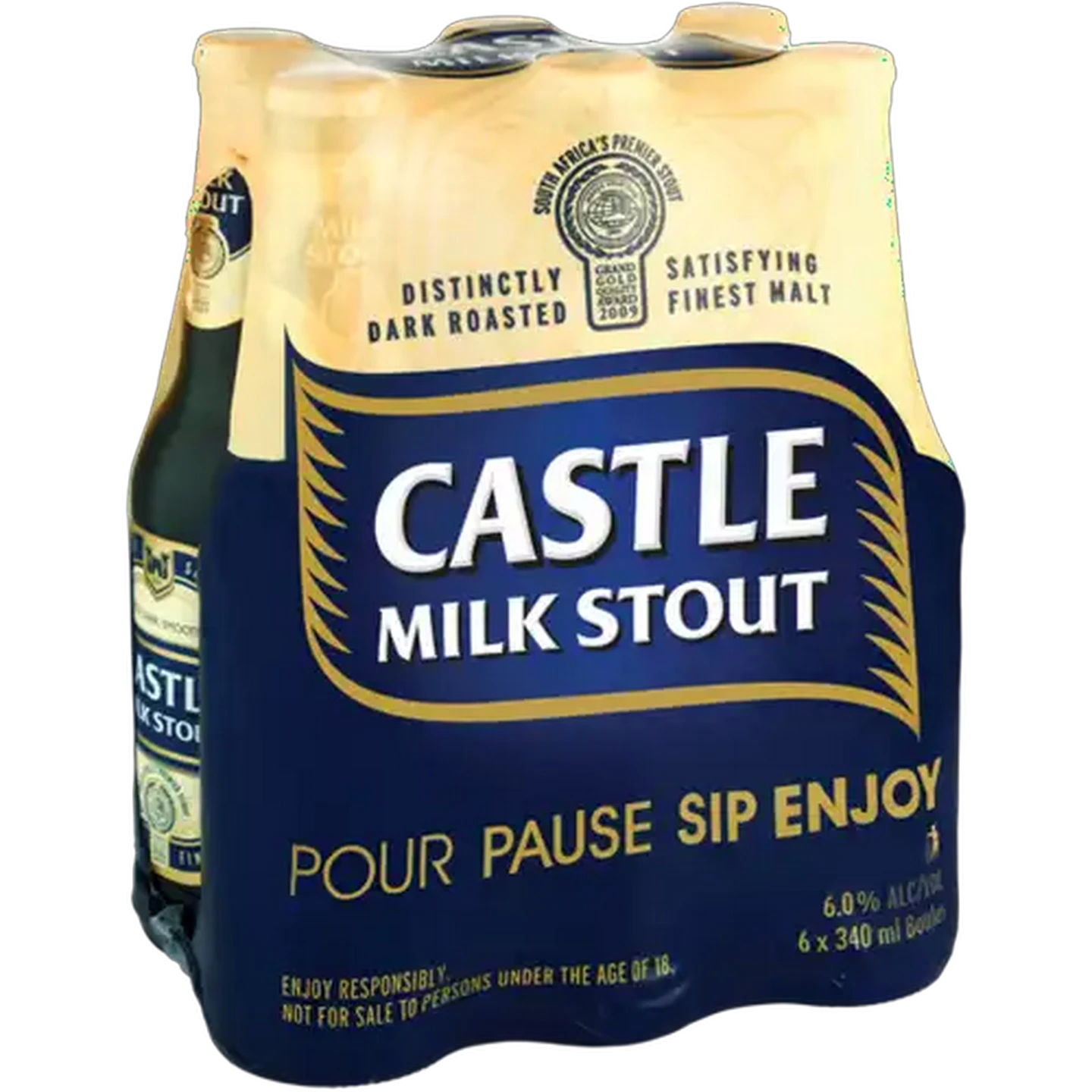 Image of Castle Milk Stout Beer 6 x 330ml