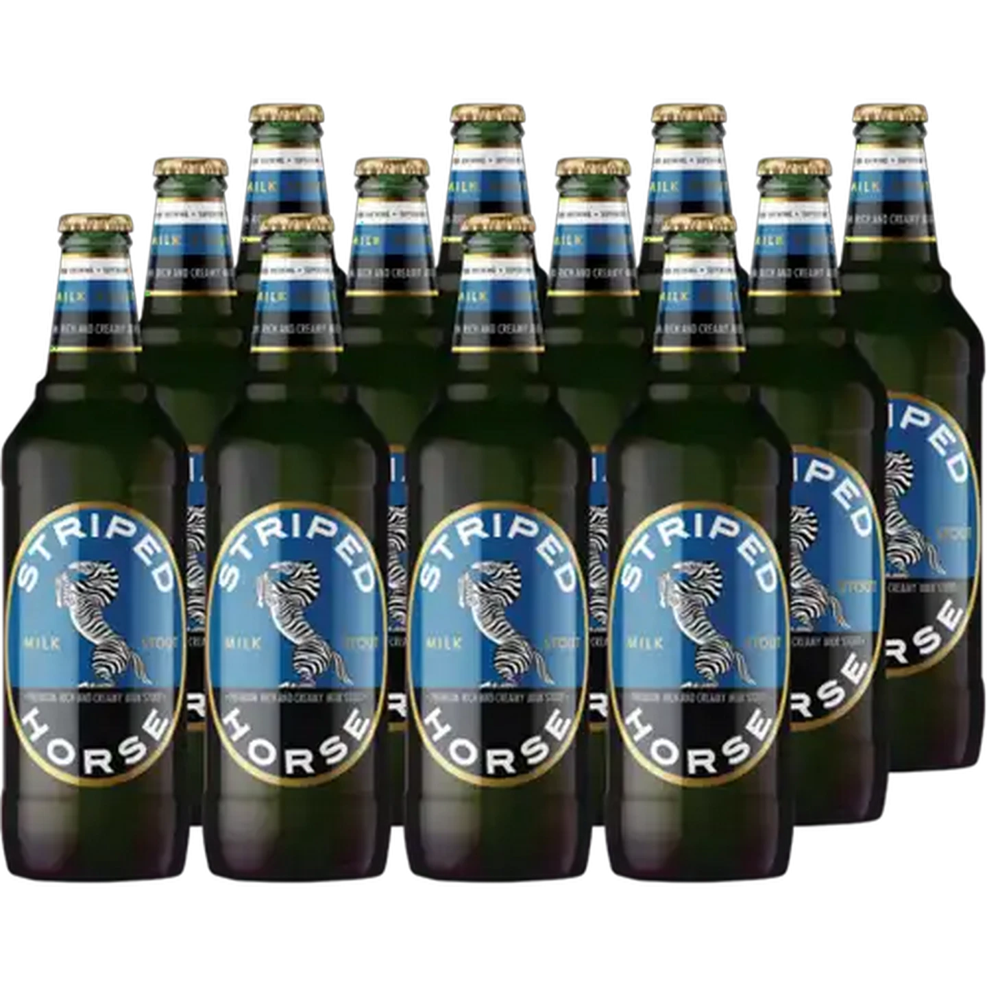 Image of Striped Horse Milk Stout Beer Bottles 12 x 600ml