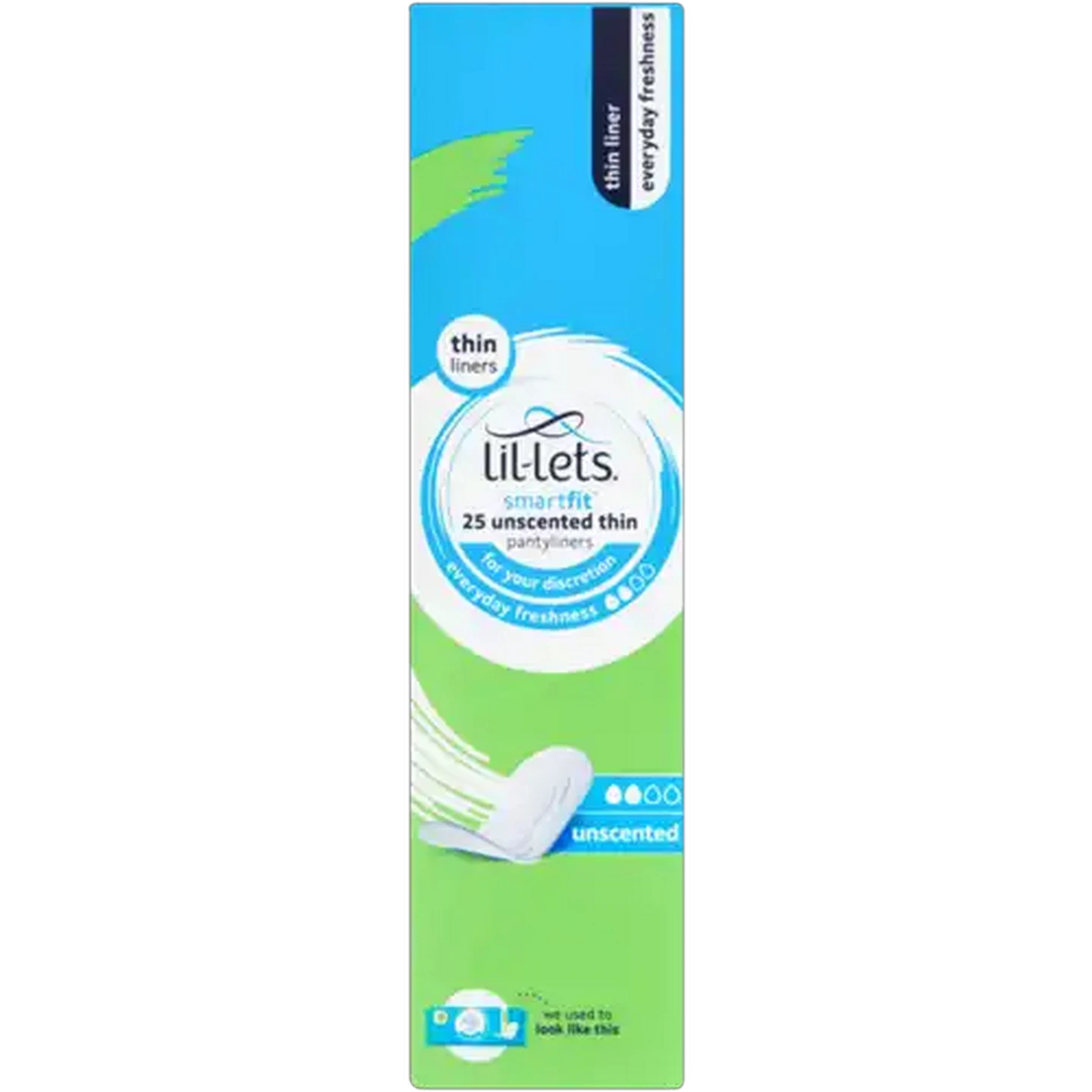 Image of Lil-Lets SmartFit Unscented Thin Pantyliners 25-Pack