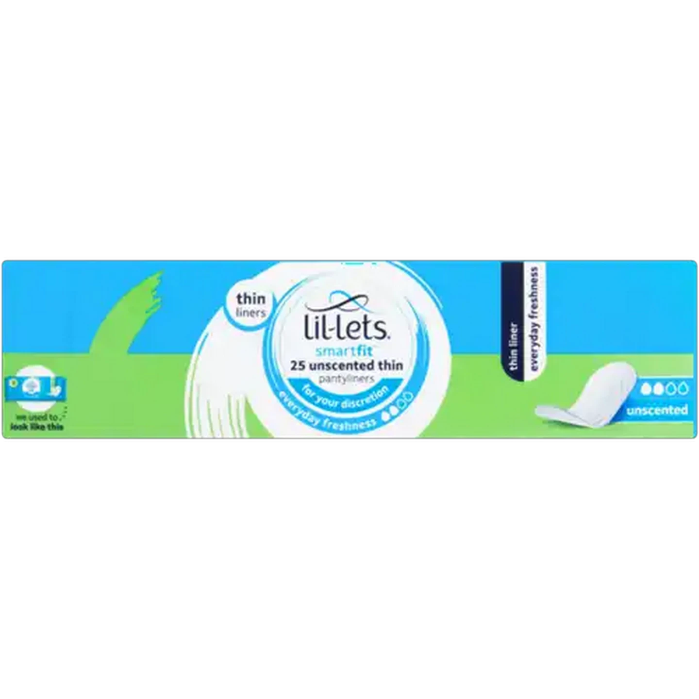 Image of Lil-Lets SmartFit Unscented Thin Pantyliners 25-Pack