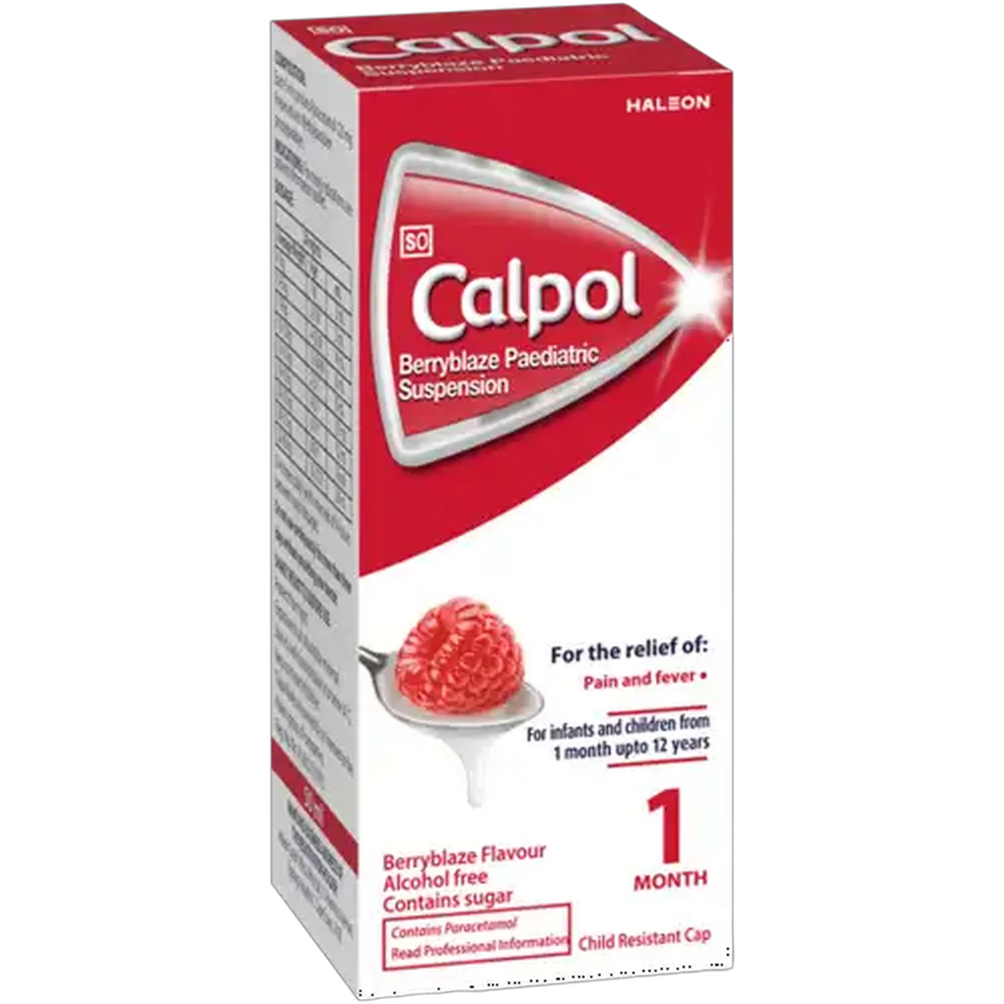 Image of Calpol Alcohol Free Berryblaze Flavour Paediatric Suspension 50ml