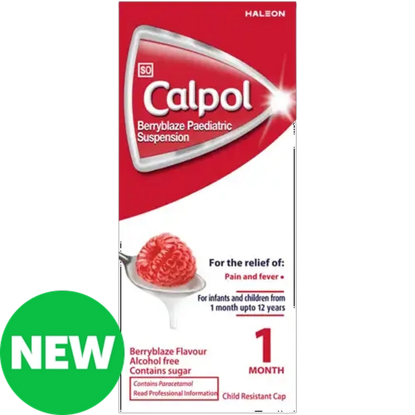 Image of Calpol Alcohol Free Berryblaze Flavour Paediatric Suspension 50ml