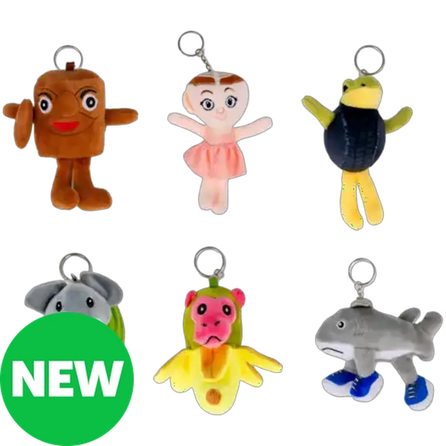 YAWARA!＋Happy!＋MASTERキートン＋パイナップルARMYセット Checkers Sixty60 | Brainrot Plush Keychain (Type May Vary)