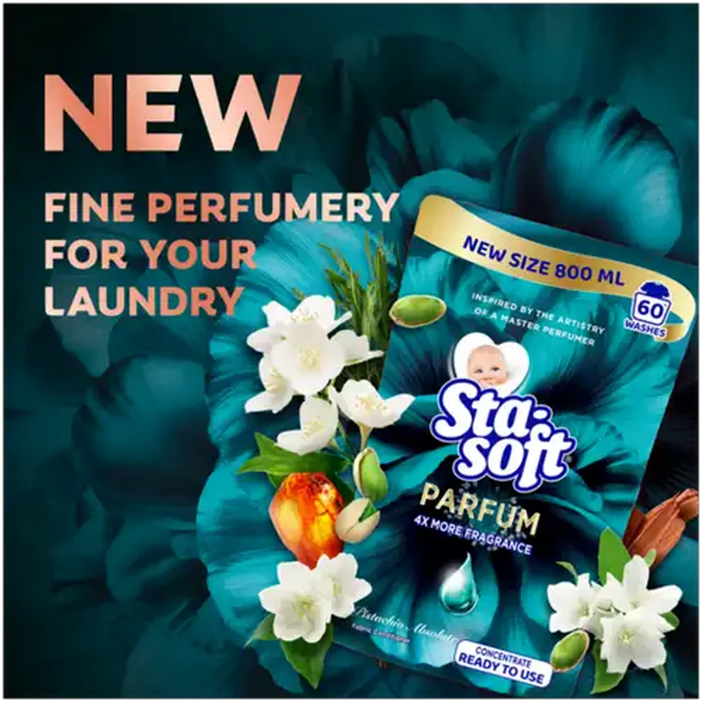 Image of Sta-soft Parfum Pistachio Absolute Fabric Conditioner 800ml