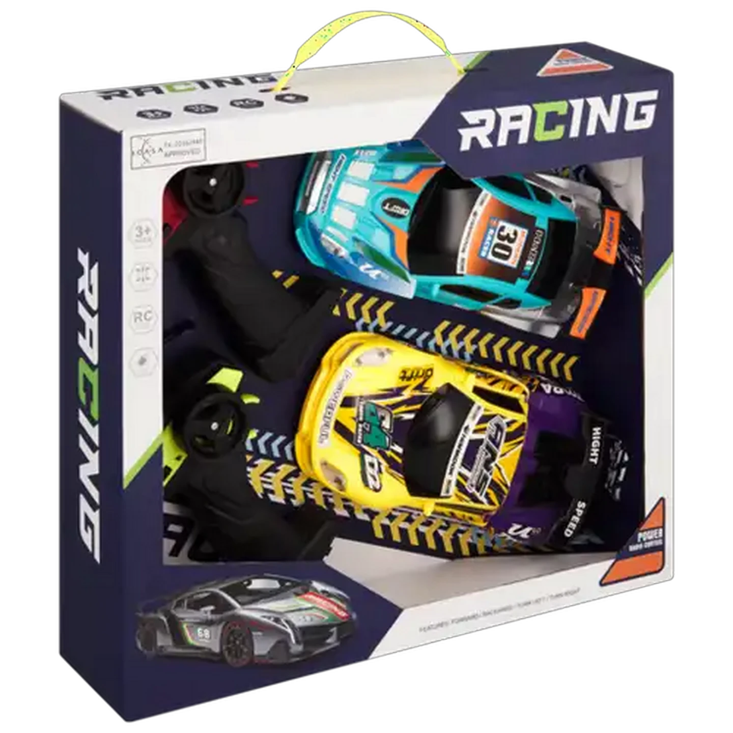 Image of Racing Remote Control Trigger Car 1:22 2-Pack (Design May Vary)