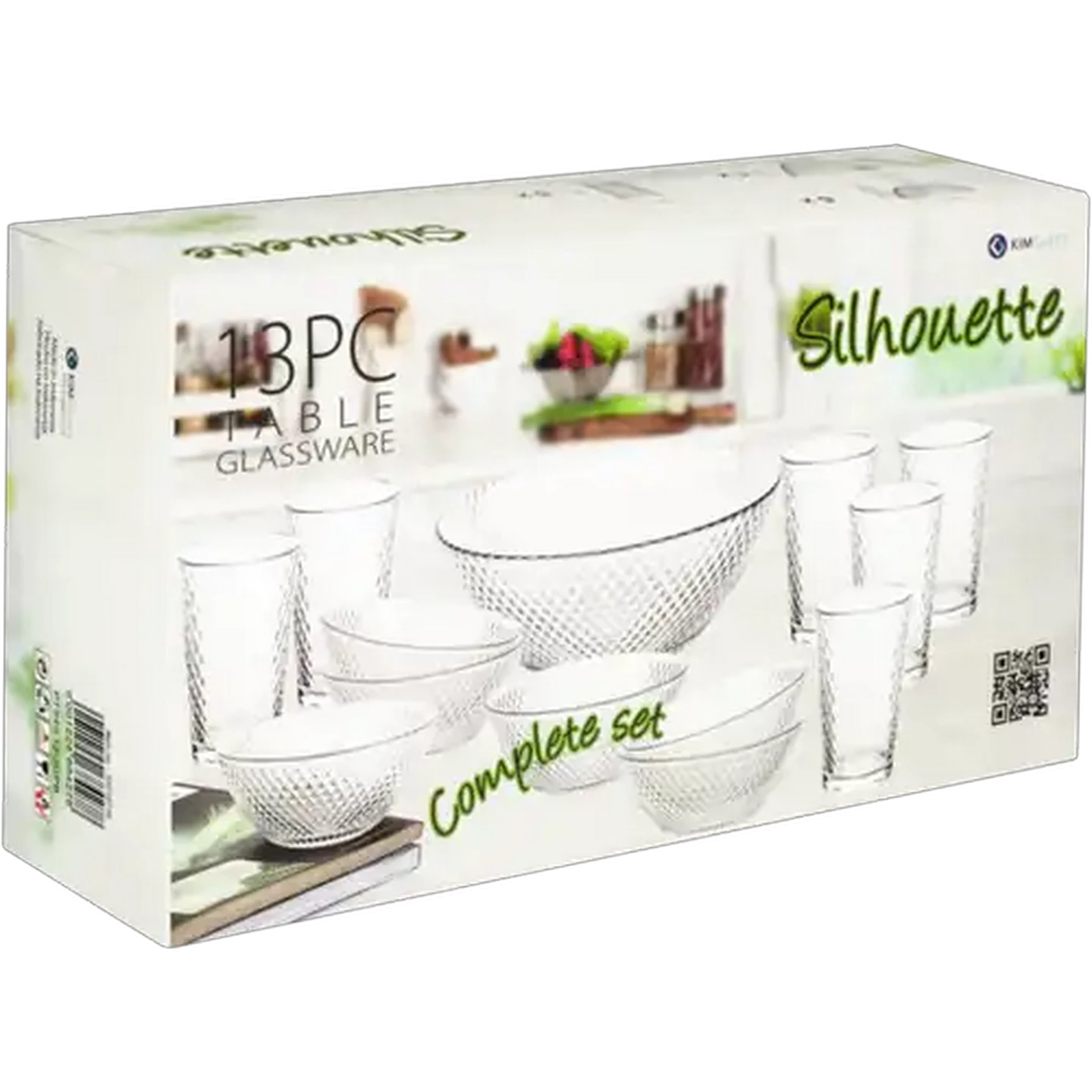 Image of KIM Glass Silhouette Glass Tableware Set 13 Piece