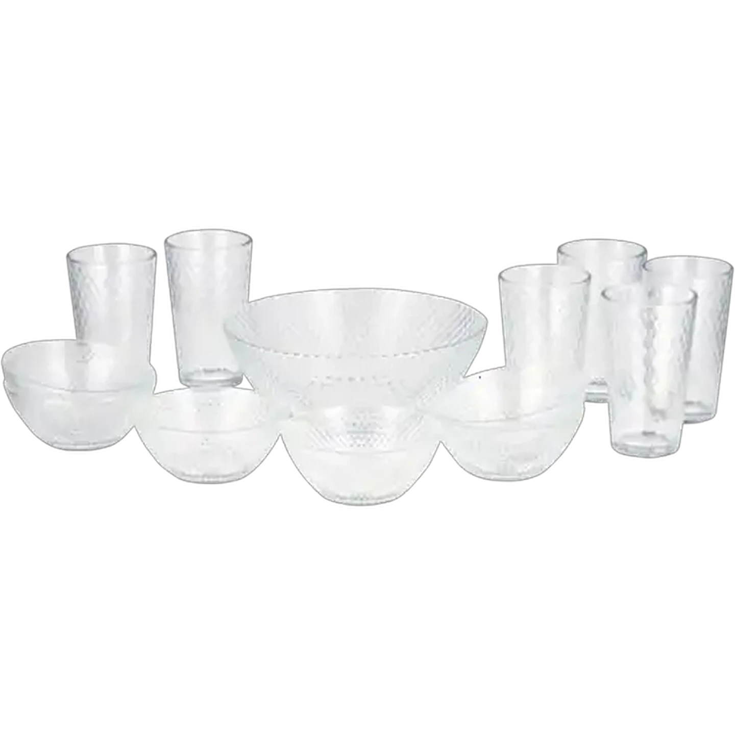 Image of KIM Glass Silhouette Glass Tableware Set 13 Piece