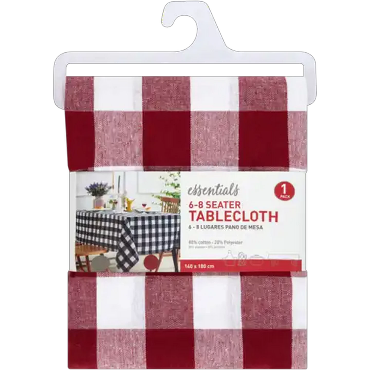 Image of Essentials Red Tablecloth