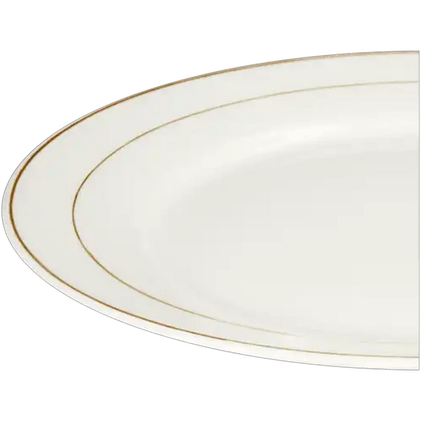 Image of Double Gold Rim Dinner Plate 26.7cm