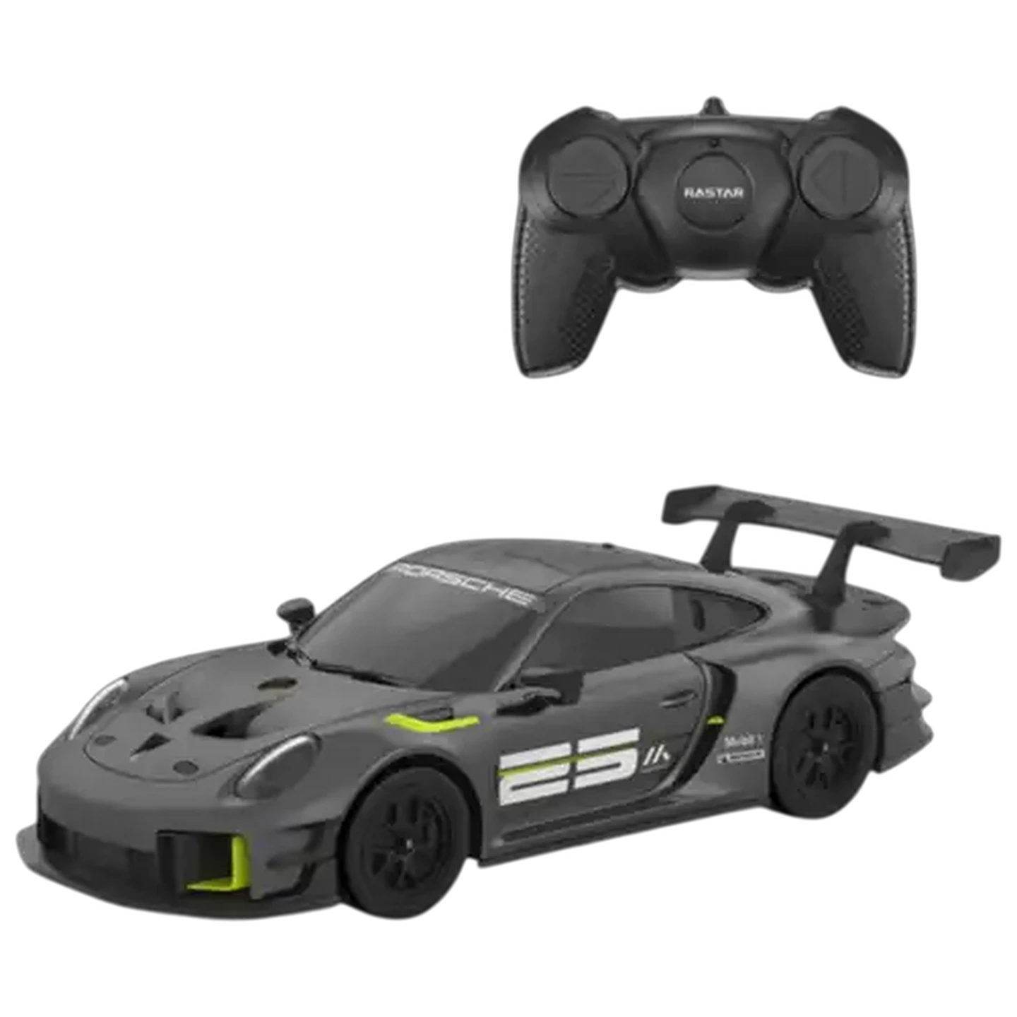 Image of RASTAR Grey 1:24 Porsche 911 GT2 Radio Control Car