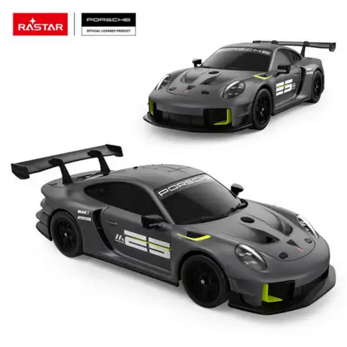 Image of RASTAR Grey 1:24 Porsche 911 GT2 Radio Control Car