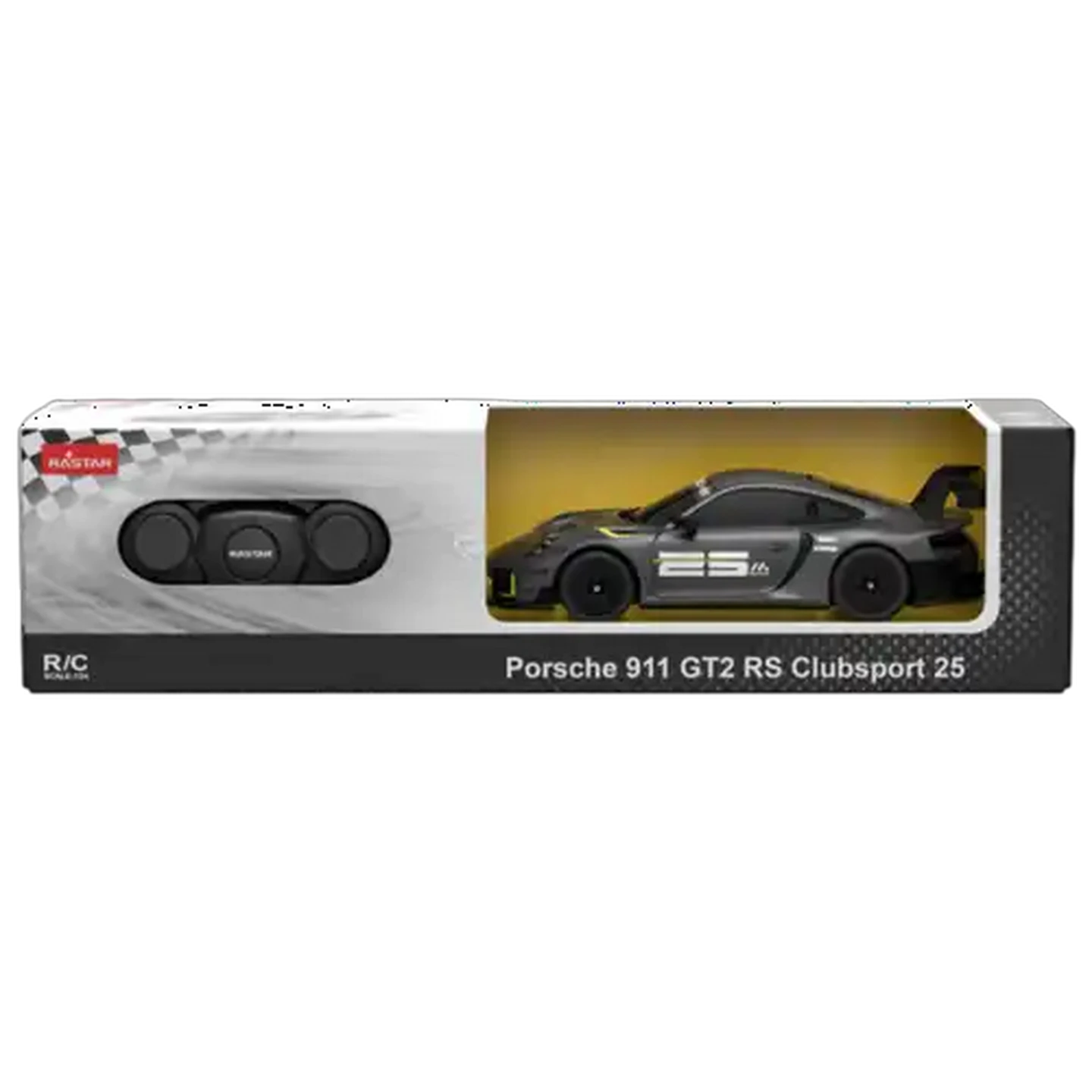 Image of RASTAR Grey 1:24 Porsche 911 GT2 Radio Control Car