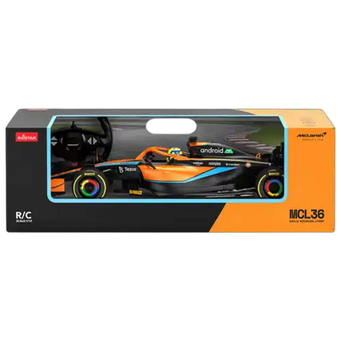 Image of RASTAR Orange 1:12 McLaren F1 Radio Control Car
