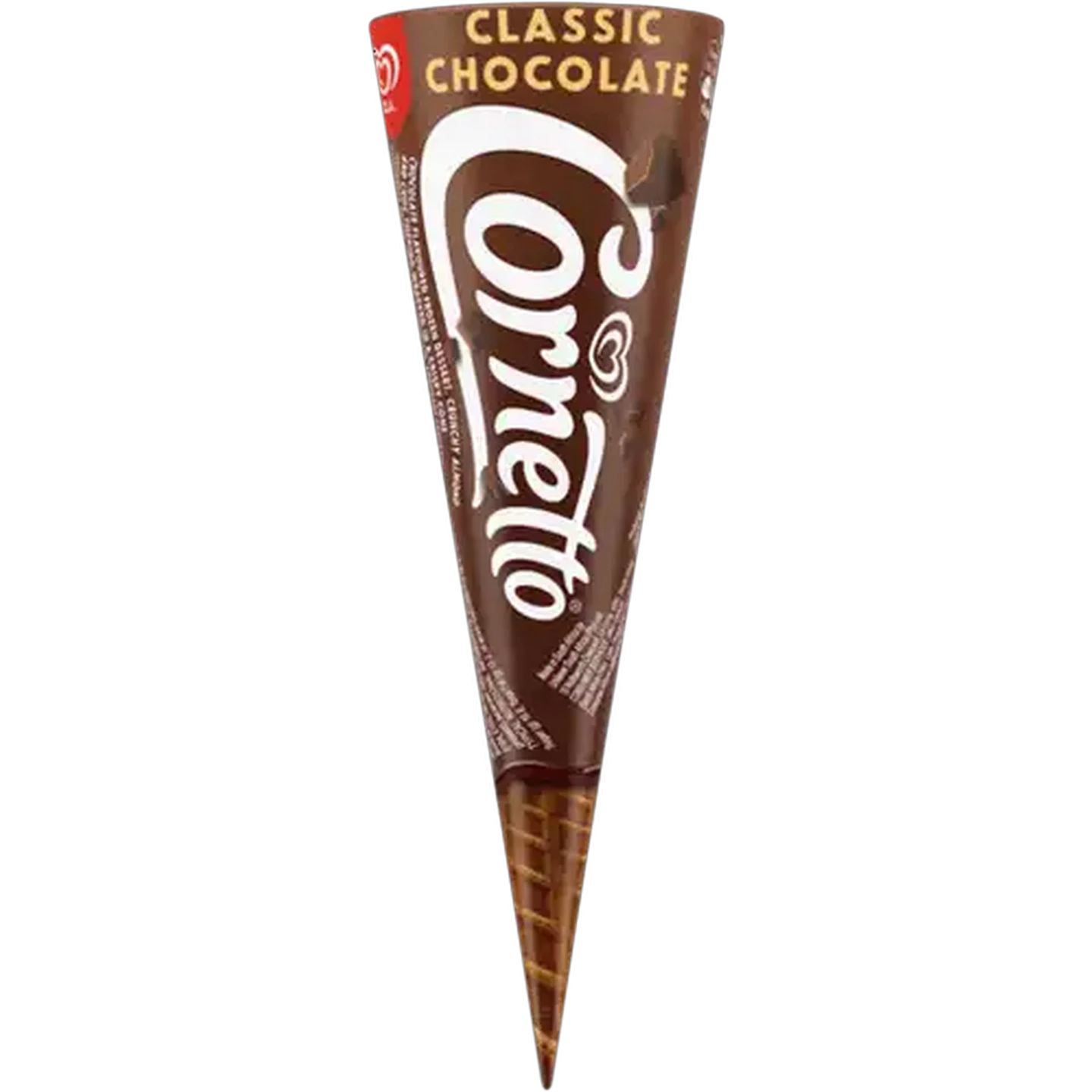 Image of Ola Cornetto Classic Chocolate Flavoured Ice Cream Cone 120/110mlml