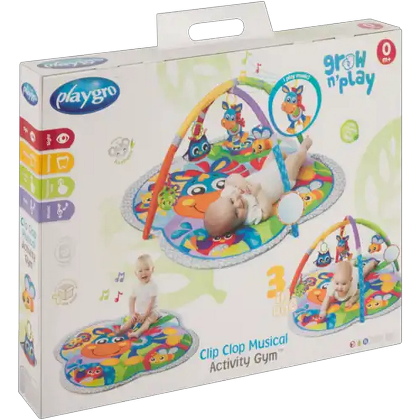 Image of Playgro Grow 'n Play Clip Clop Musical Activity Gym