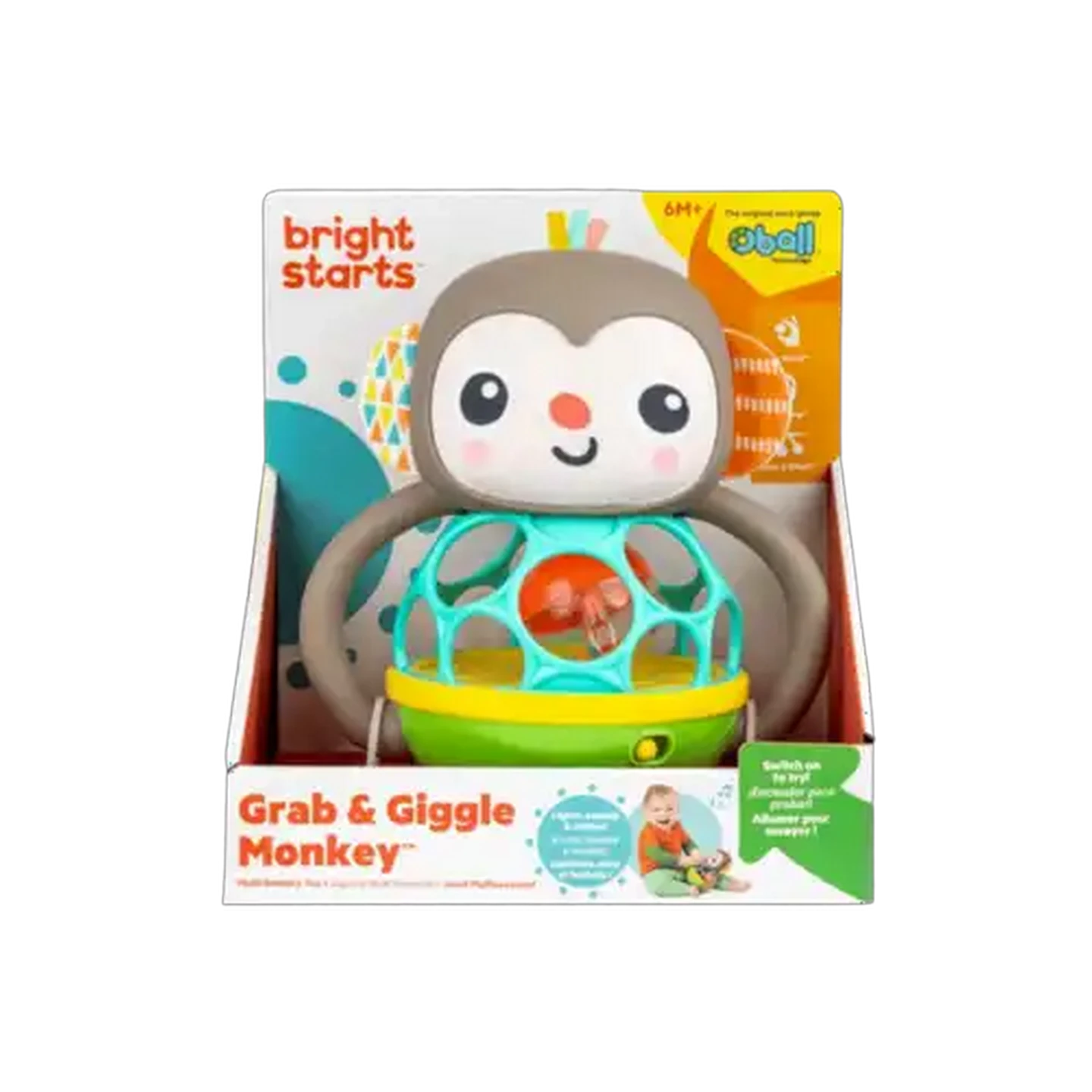 Image of Bright Starts Multi Sensory Toy Monkey