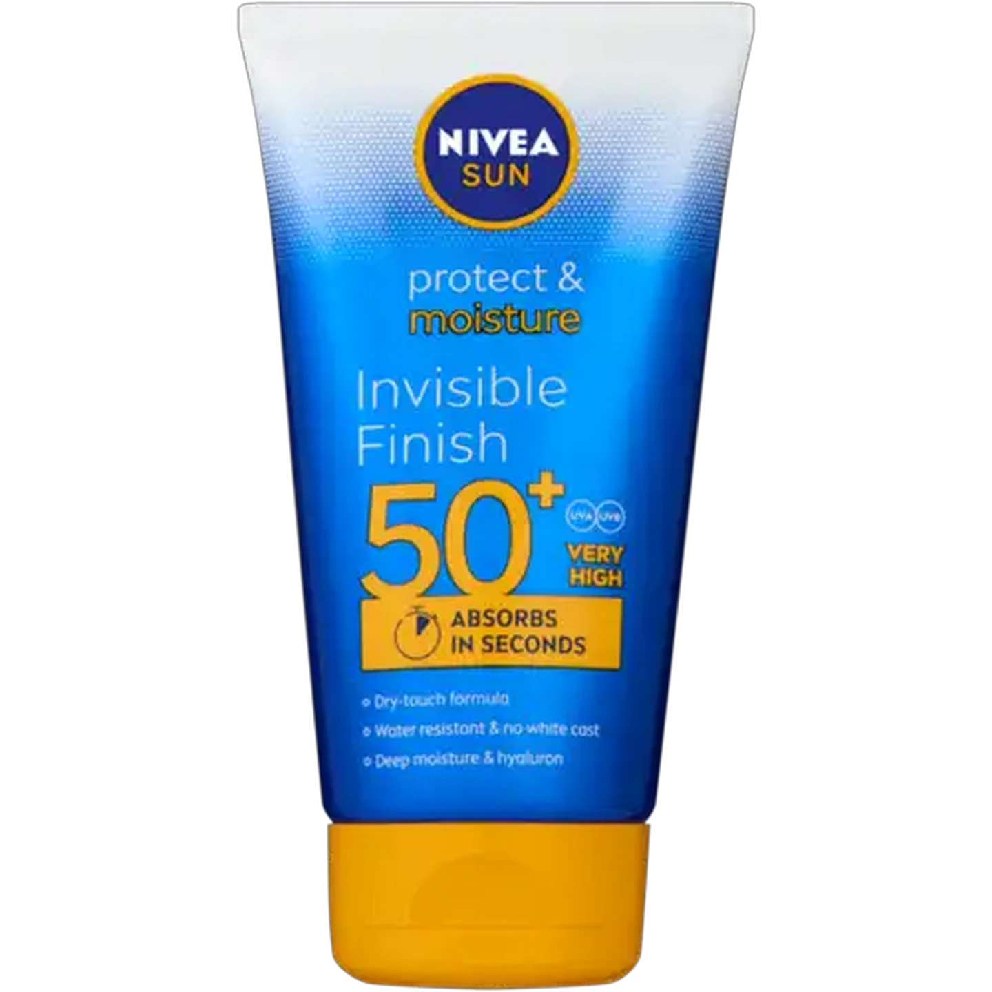 Image of NIVEA SUN Protect & Moisture SPF 50+ Invinsible Finish Sunscreen 150ml