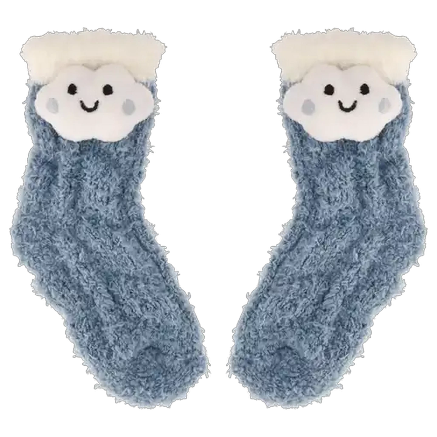 Image of Jolly Tots Blue 3D Cosy Baby Socks 12-24 Months