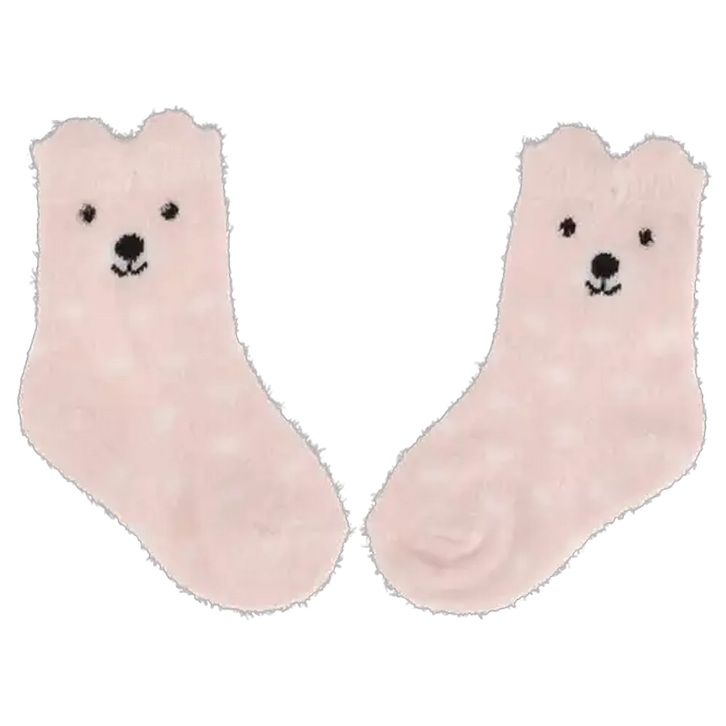 Image of Jolly Tots Pink Fuzzy Baby Socks 0-12 Months