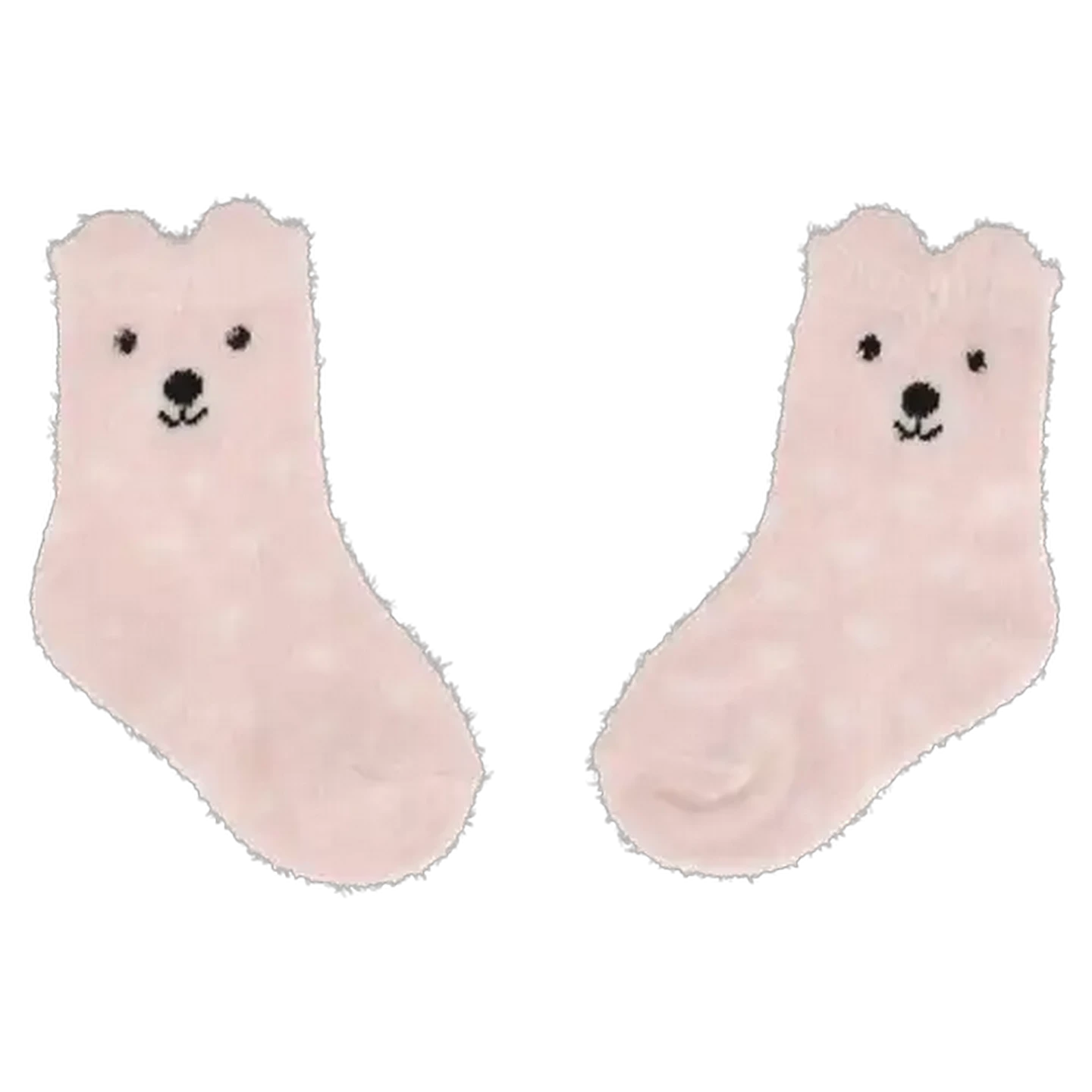 Image of Jolly Tots Pink Fuzzy Baby Socks 12-24 Months