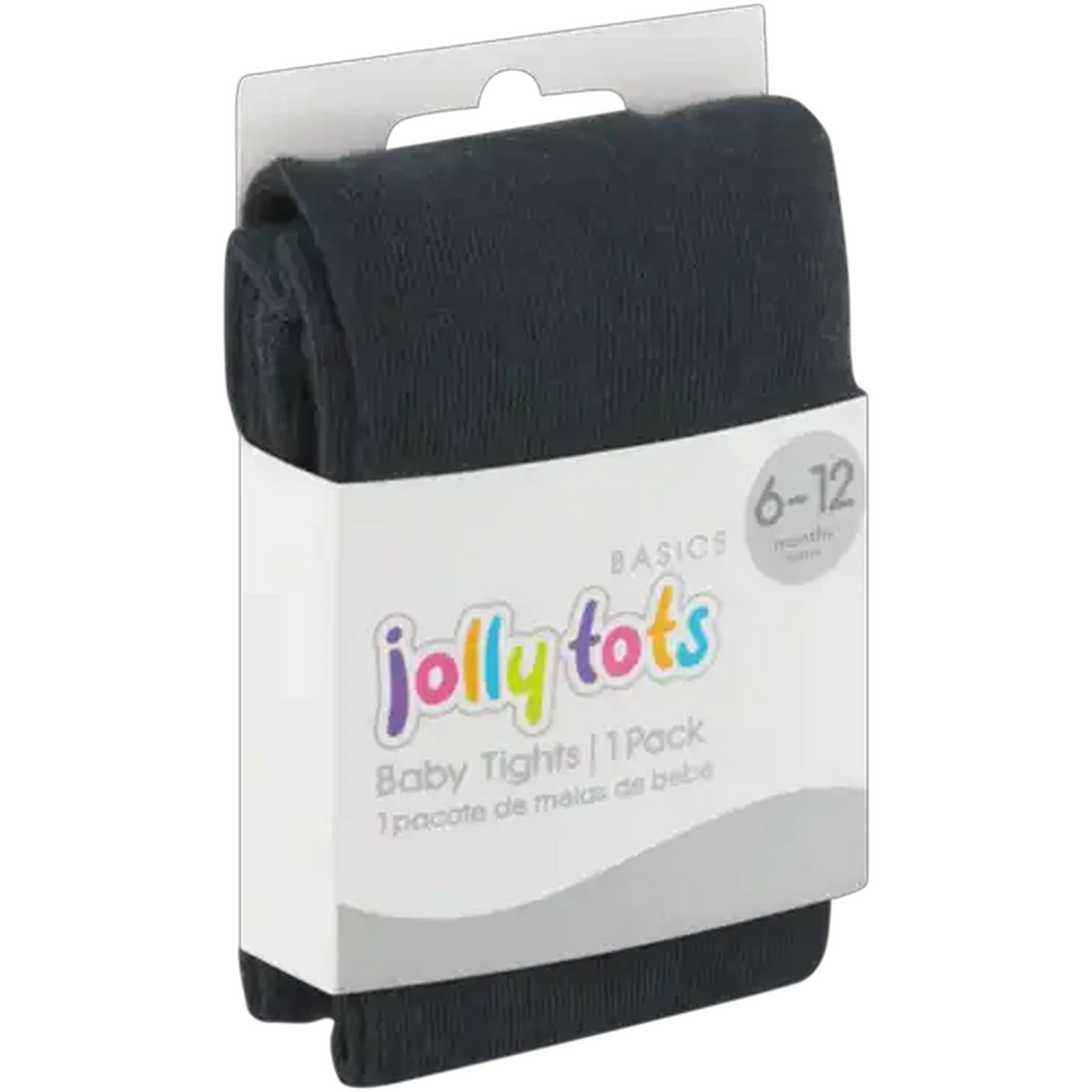 Image of Jolly Tots Basics Black Baby Tights 1Pair