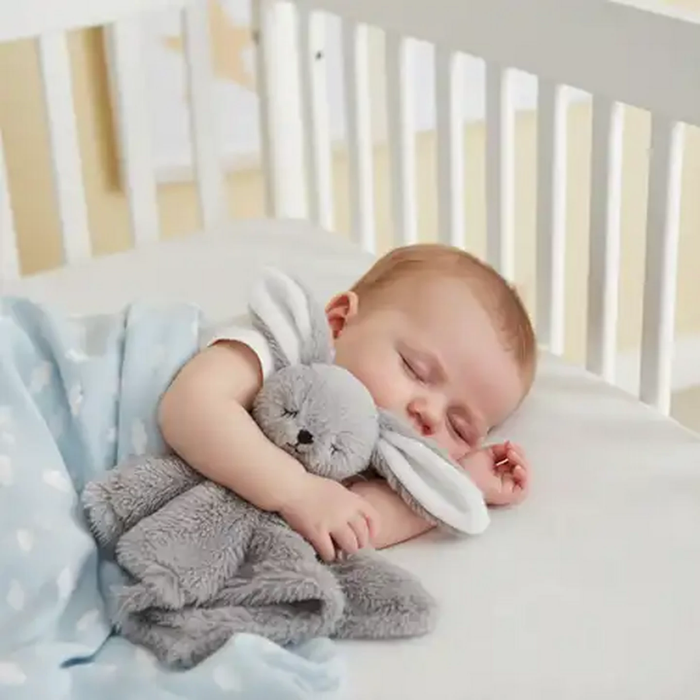 Image of Jolly Tots Comfort Bunny With Pacifier Tie