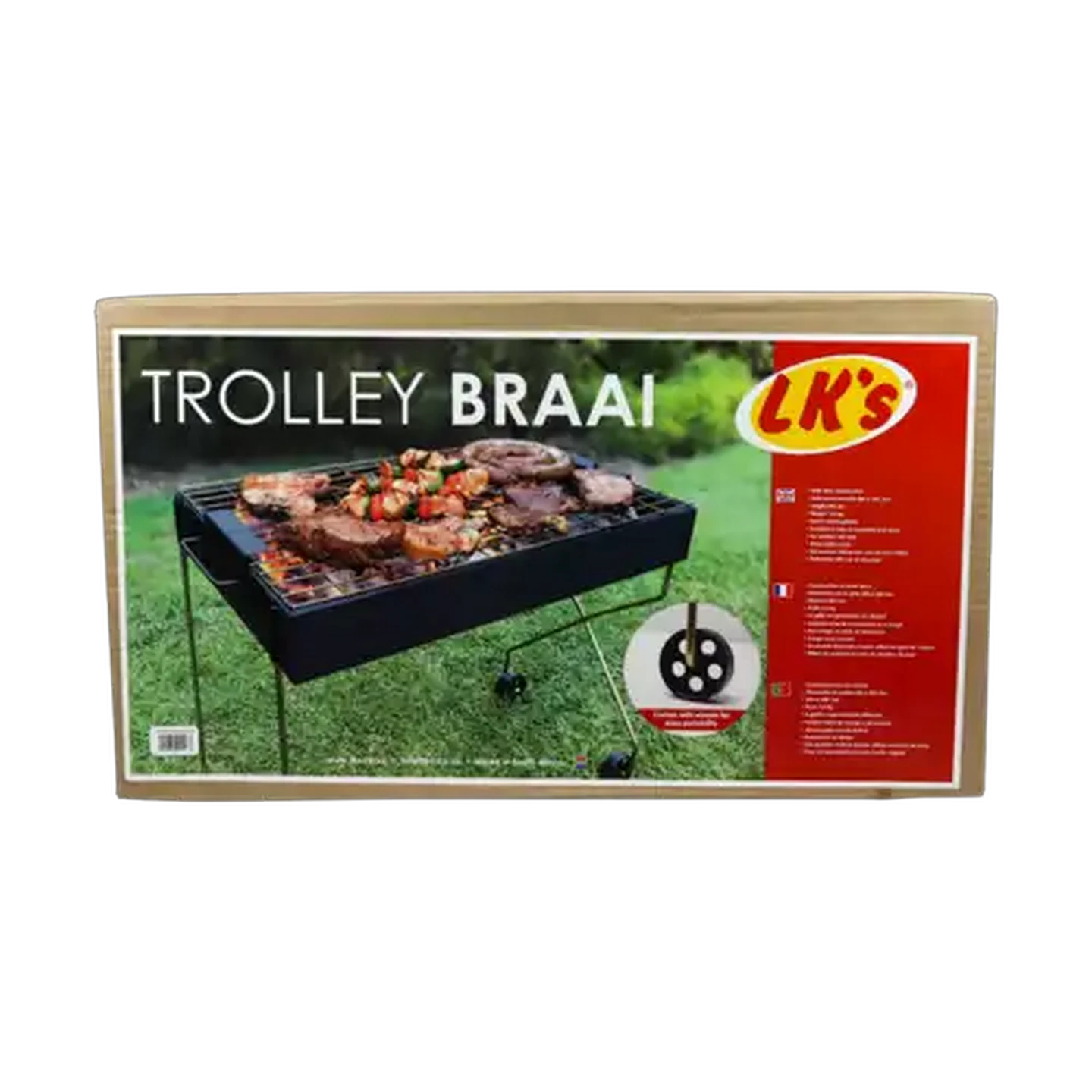 Image of LK's Trolley Braai 585mm x 350mm