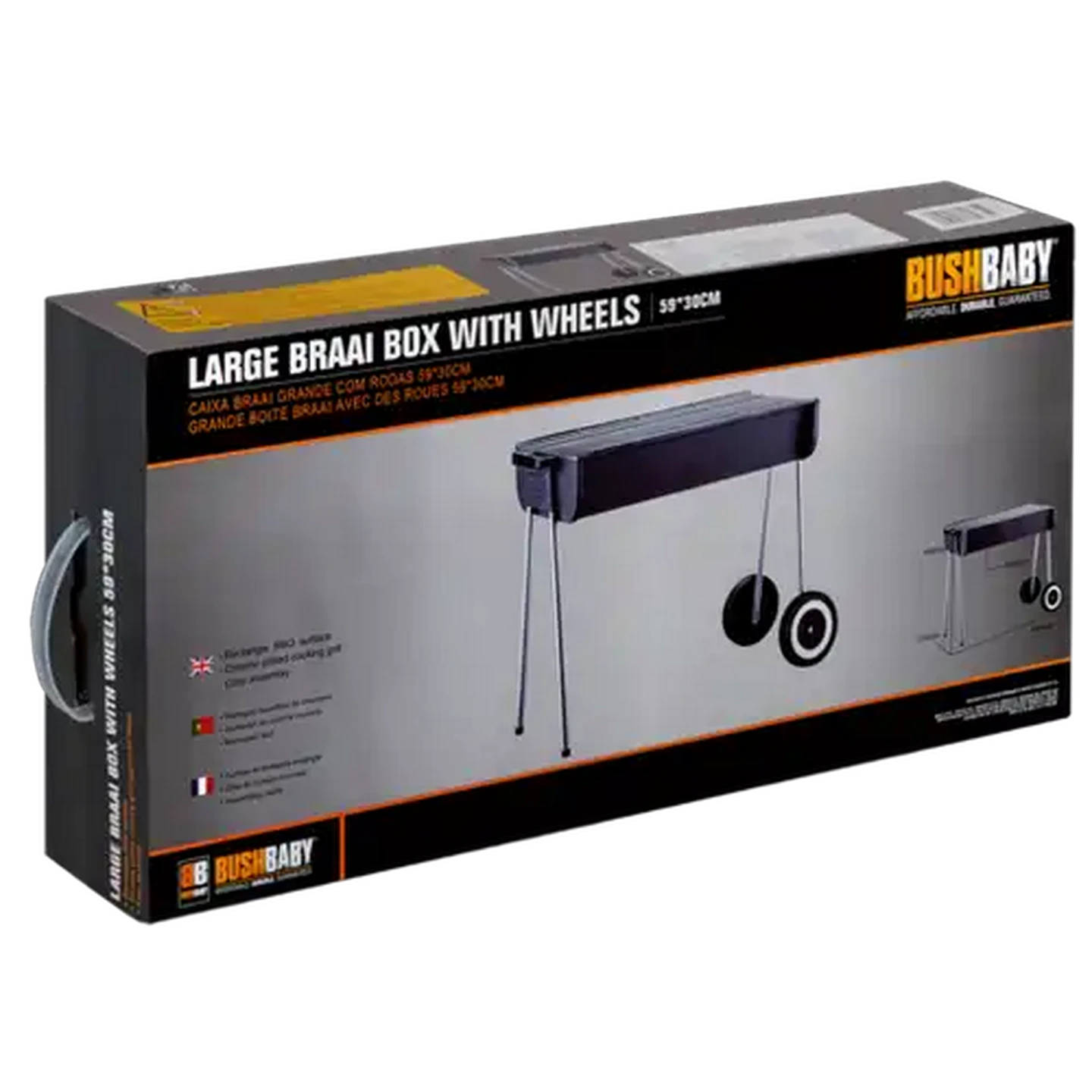 Image of Bush Baby Large Braai Box With Wheels 595mm x 310mm