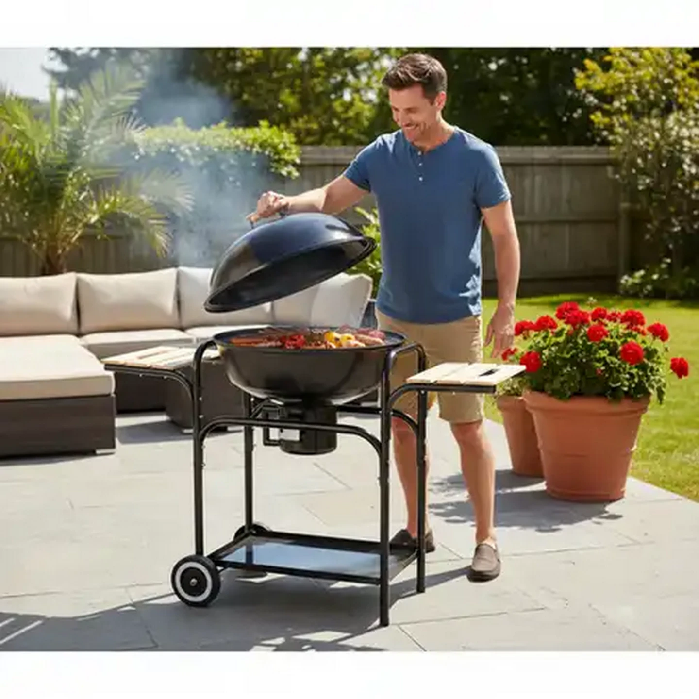 Image of Bush Baby Trolley Kettle Braai 57cm