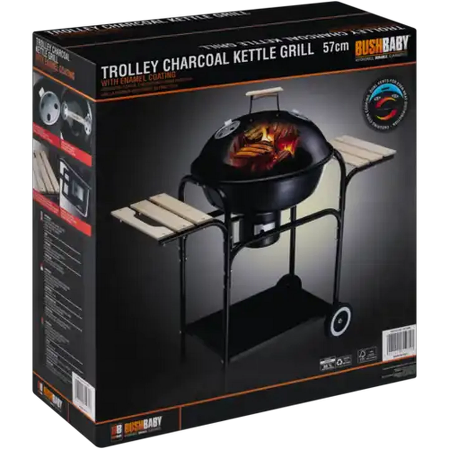 Image of Bush Baby Trolley Kettle Braai 57cm