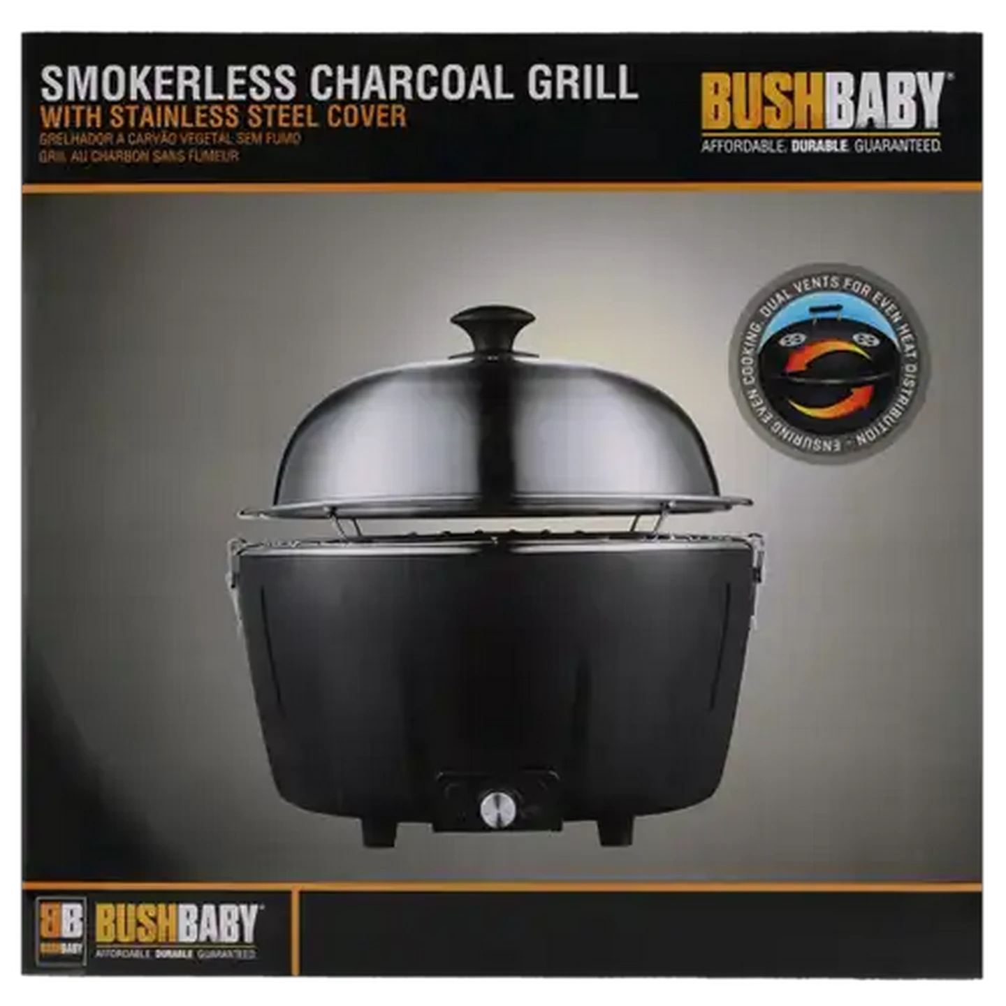 Image of Bush Baby Smokeless Charcoal Grill 34cm