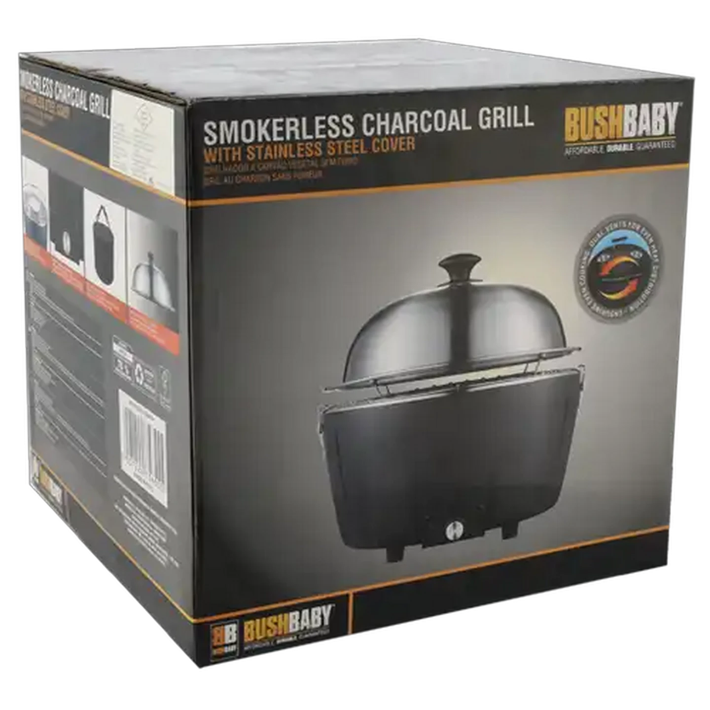 Image of Bush Baby Smokeless Charcoal Grill 34cm
