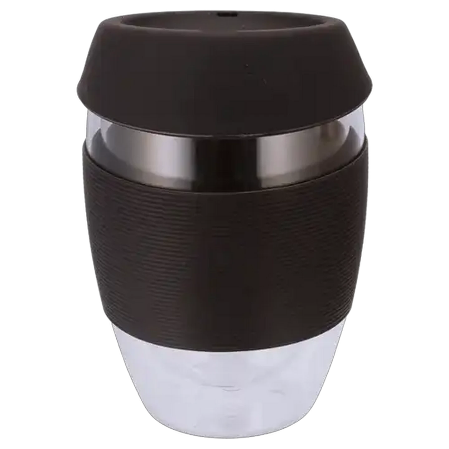Image of Vibrant Double-Wall Glass Travel Mug 350ml (Colour May Vary)