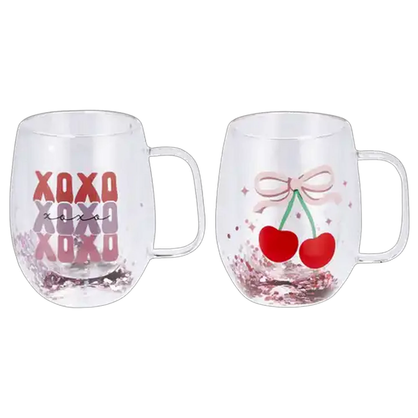 Image of Double-Wall Glass Mug 340ml (Colour May Vary)