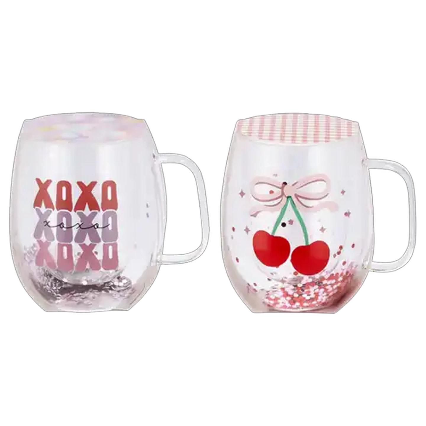 Image of Double-Wall Glass Mug 340ml (Colour May Vary)