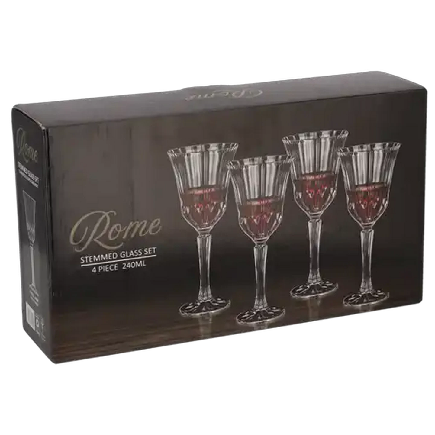 Image of Rome Stemmed Wine Glasses 240ml 4-Pack