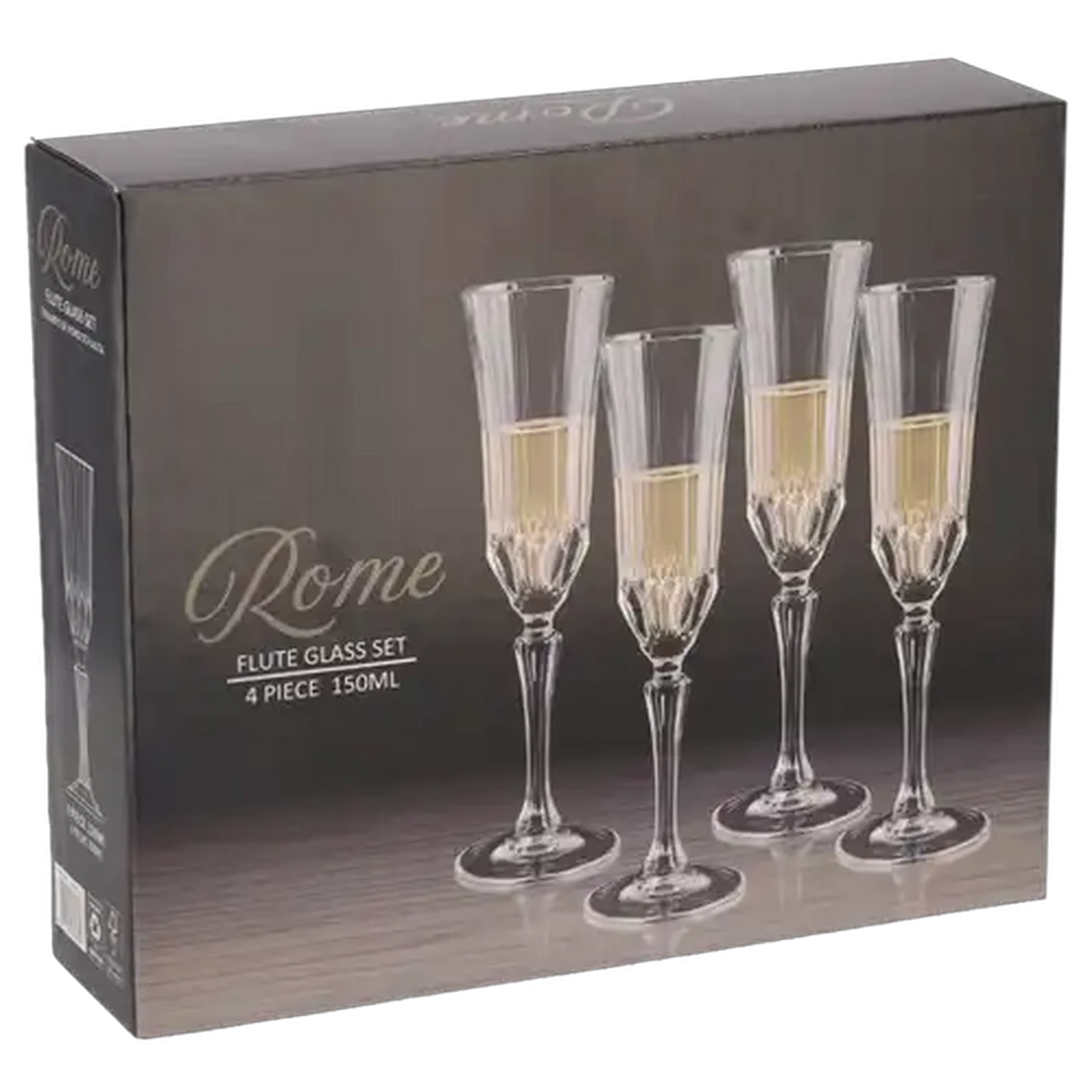 Image of Rome Flute Glasses 150ml 4-Pack