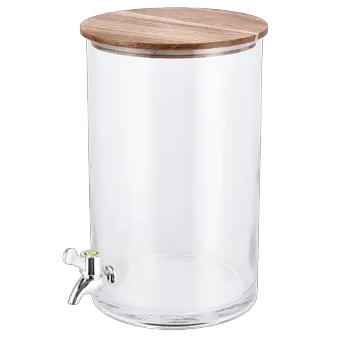 Image of Zest Glass Dispenser with Wood Lid 6.2L