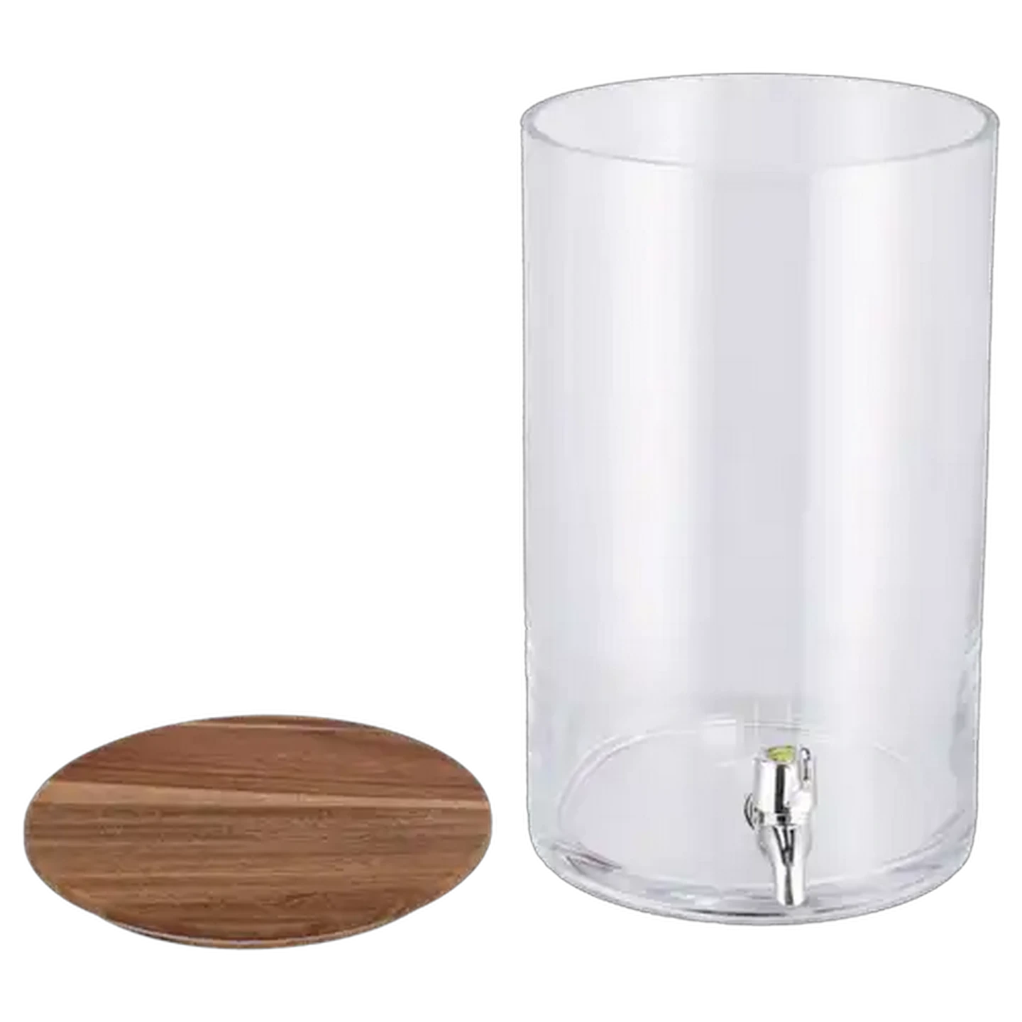 Image of Zest Glass Dispenser with Wood Lid 6.2L