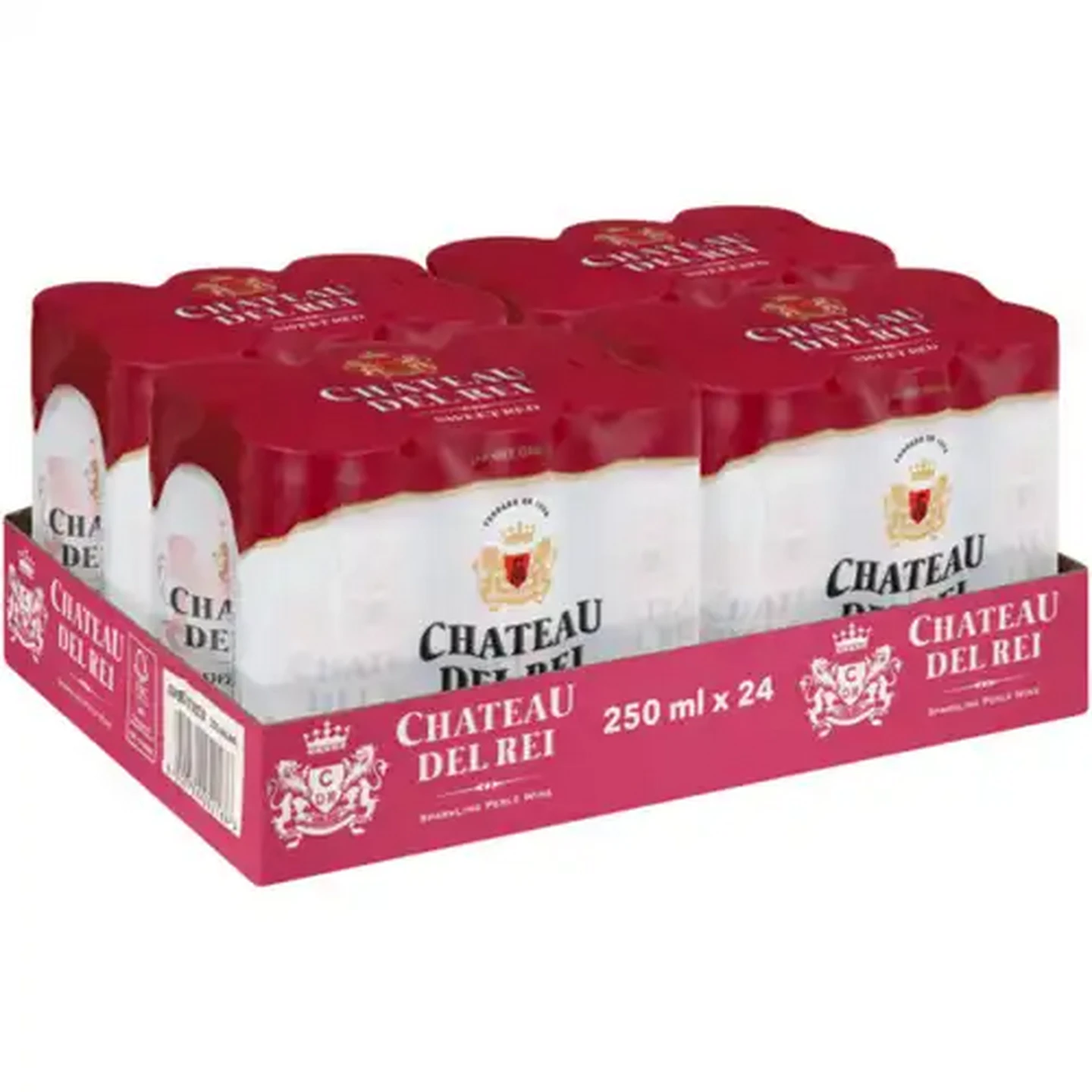 Image of Chateau Del Rei Sparkling Sweet Red Wine Cans 24 x 250ml