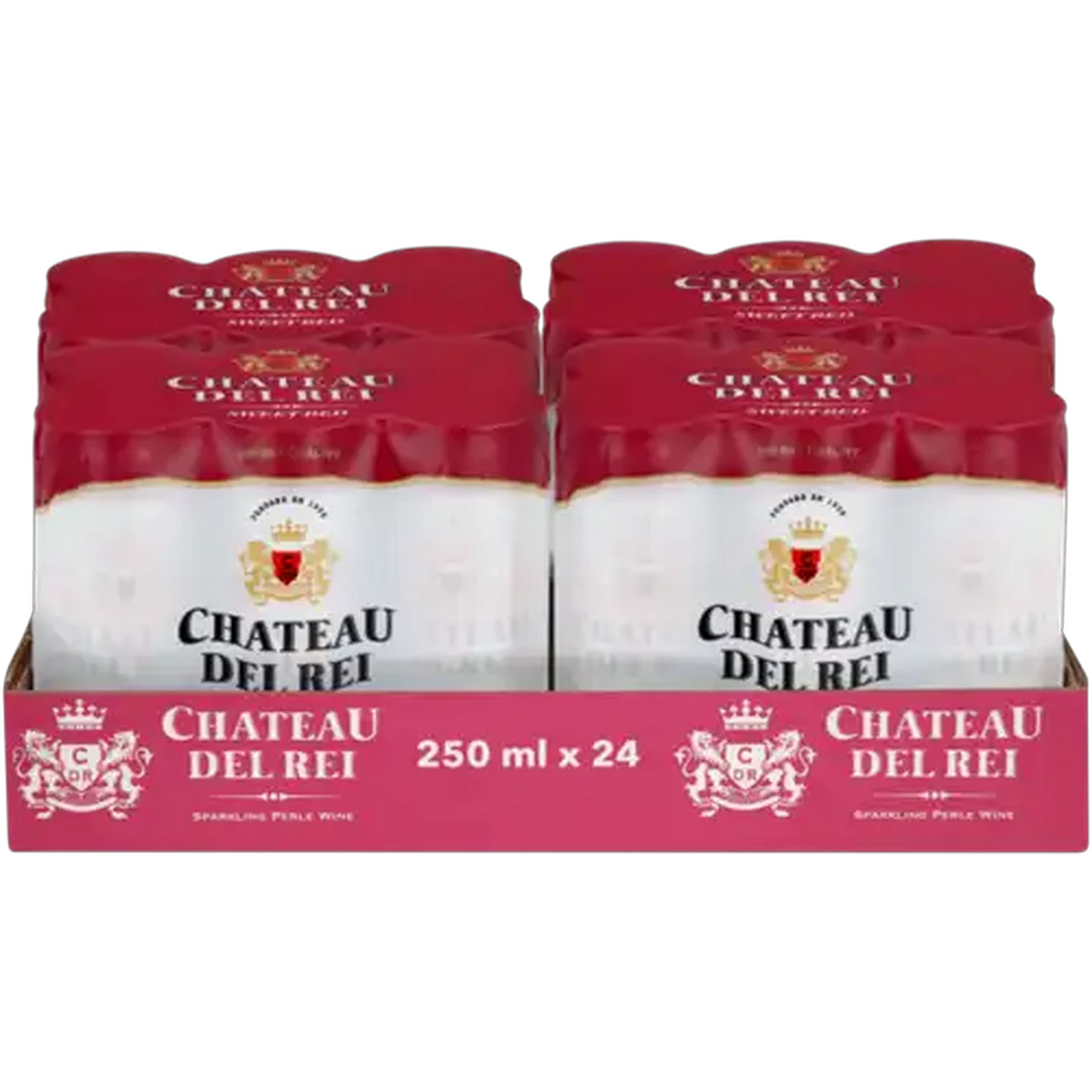 Image of Chateau Del Rei Sparkling Sweet Red Wine Cans 24 x 250ml