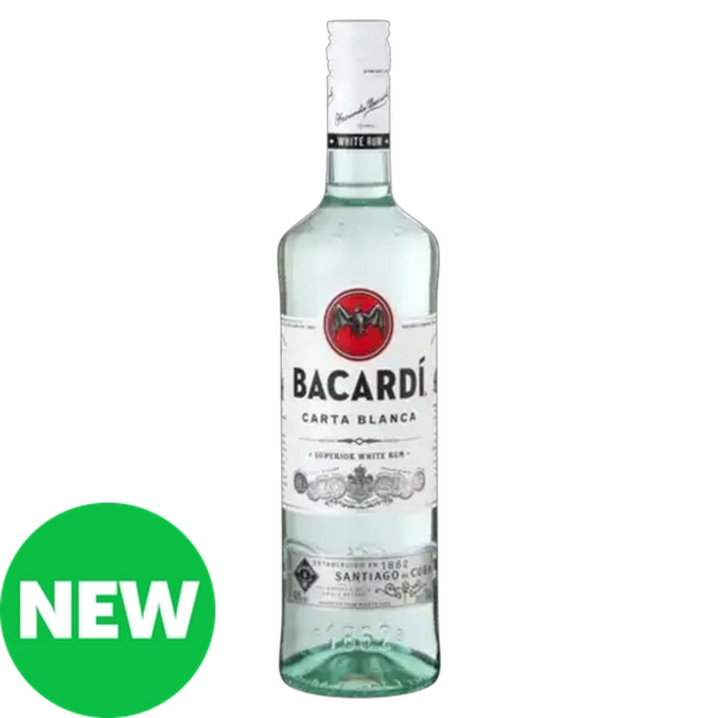 Image of BACARDÍ Carta Blanca Rum Bottle 750ml