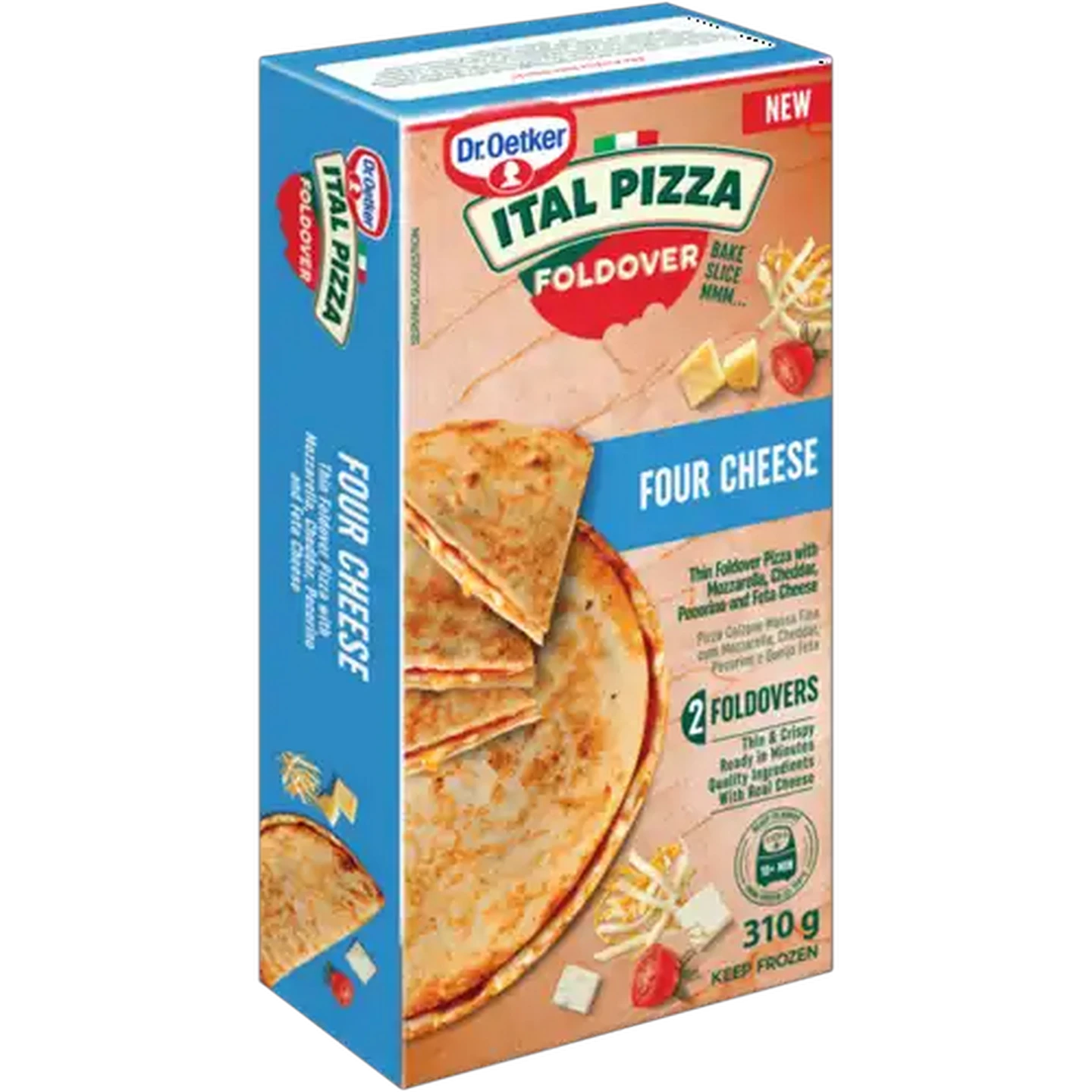 Image of Dr. Oetker Ital Pizza Four Cheese Frozen Foldovers 310g
