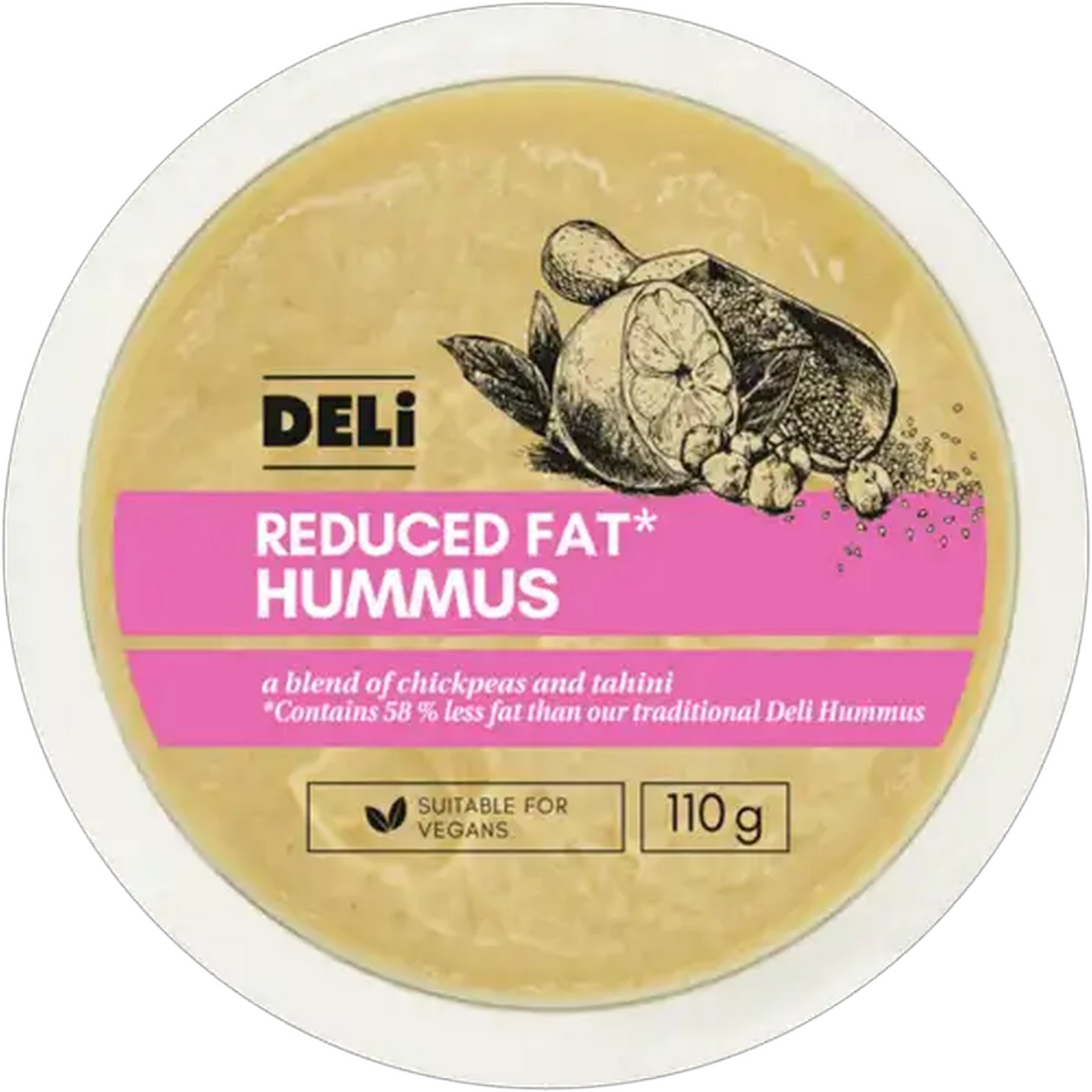 Image of Deli Reduced Fat Hummus 110g