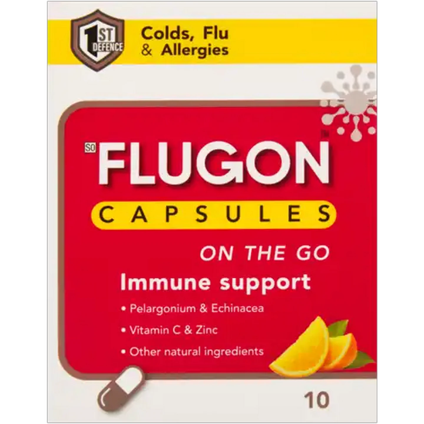Image of Flugon On the Go Immune Support Capsules 10 Pack
