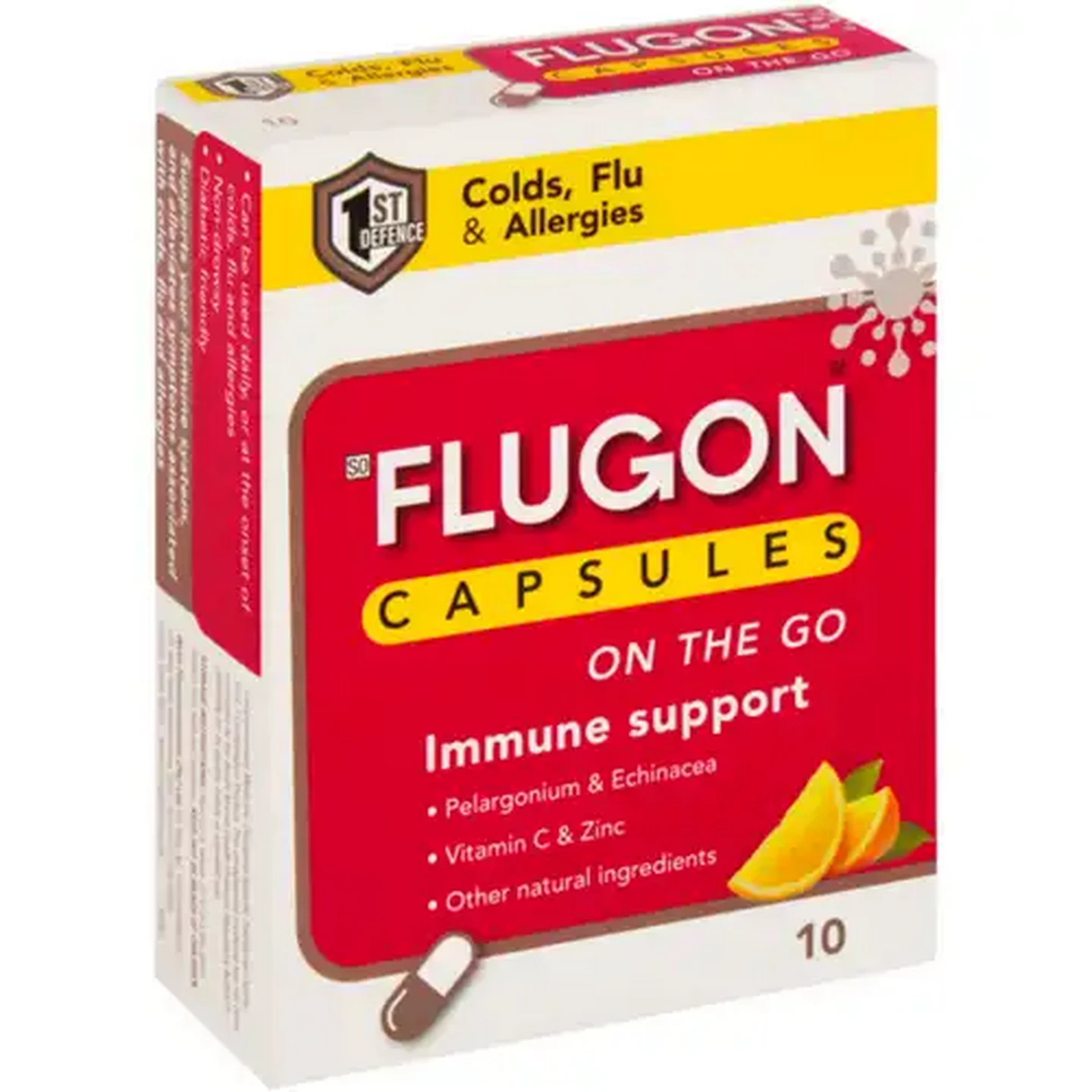 Image of Flugon On the Go Immune Support Capsules 10 Pack