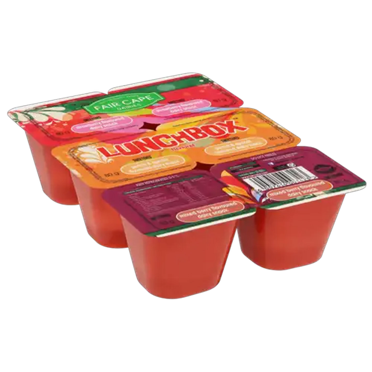 Image of Fair Cape Dairies Lunchbox Strawberry, Mixed Berry & Peach & Apricot Flavoured Dairy Snack 6 x 80g
